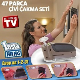 Resim Sfastores Insta Hang Çekiçsiz Pratik Çivi Çakma Seti 
