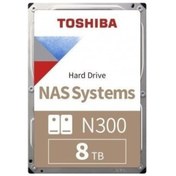 Resim TOSHIBA 3.5" 8TB N300 7200RPM SAT3 256MB (NAS) (Model:HDWG480UZSVA) 