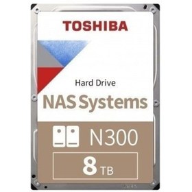 Resim TOSHIBA 3.5" 8TB N300 7200RPM SAT3 256MB (NAS) (Model:HDWG480UZSVA) 