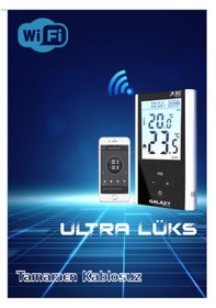 Resim Galaxy Uyumlu Energy X50 Plus Kablosuz Wifi'li Smart Oda Termostatı 