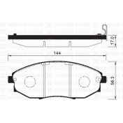 Resim SANGSIN Ön Balata Chevrolet Epica Kl1 2.0-2.5-2.0d-2.5 Executive 06 Tosca 2.0-2.5-2.0d 06 18051 