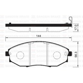 Resim SANGSIN Ön Balata Chevrolet Epica Kl1 2.0-2.5-2.0d-2.5 Executive 06 Tosca 2.0-2.5-2.0d 06 18051 