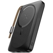 Resim Rock P89 10.000 Mah 20W Magsafe Kablosuz Şarjlı Powerbank Siyah 