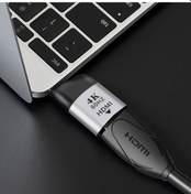 Resim Ally 4K 60Hz Hdmı To Type-C Dönüştürücü Adaptör (483426921)-Gümüş 