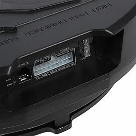 Resim 12 inç Aktif güçlü Yedek Lastik Subwoofer, 800W Tepe gücü, 400W Rms, 4 Ohm, Benzersiz Yedek Lastik tasarımı, Derin Bas, Uzaktan Kumanda Ile fiş Ve Oynatma Kurulumu 