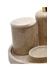 Resim MIARIK DESIGN & DEKORASYON Dekoratif Bej Mermer Pamukluk 