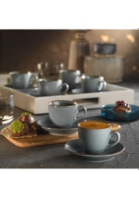 Resim Kütahya Porselen Lıma 730P01 Dekor Kahve Fincan Takımı Pear 01 Ma 