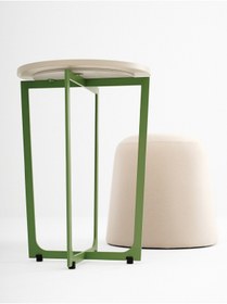 Resim Madestr BETA Sehpa Ø40X60H cm Metal Tabla - Servis Sehpası, Ofis Sehpası Orta Sehpa, Metal Sehpa 