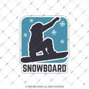 Resim Bay Etiket Hbg100 Snowboard Yazili Etiket 