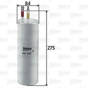 Resim VALEO 587547 Yakıt Filtresi (Mazot) Volkswagen Transporter T5 2.5 TDI 