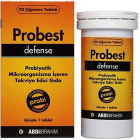 Resim Probest Defense Probiyotik Takviye Edici Gıda 20 Tablet 
