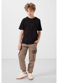 Resim Tommy Life Camel Standart Fit Dokuma Hafif Esnek Chino Erkek Çocuk Pantolon - 11271 Camel 
