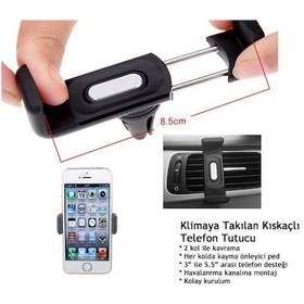 Resim Araba Klimasına Takılan Oto Araç Telefon Tutucu Kıskaç 