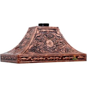 Resim Bakır Davlumbaz 4 Gözlü Çay Kazanı İçin Bakır Davlumbaz 