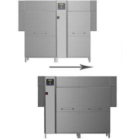 Resim Professional Çift Durulamalı Konveyörlü Bulaşık Makinesi 250 Sepet/saat EDR250EL5V 