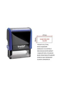 Resim Trodat 4912 - İsim-ünvan-firma-şirket-doktor Kaşesi Mavi N11.21233 