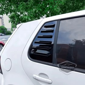 Resim Vw Golf 4 1997-2003 Uyumlu Kelebek Cam Izgarası Kelebek Cam Vizörü Havalandırma Sağ Sol Takım Parlak Siyah 