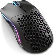 Resim Glorious Model O RGB Minus Kablosuz BAMF Sensörlü 19000 DPI 65 gram Gaming Mouse Mat Siyah 
