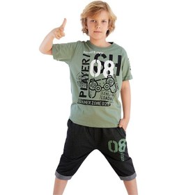 Resim Mshb&g Denokids Mshb & G Player 8 Erkek Çocuk T-shirt Kapri Şort Takım Çok Renkli 