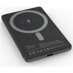 Resim Simex S-40 Slimo 5000 mAh Wireless PowerBank Siyah 