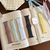 Resim 6 adet Pastel Çift Pin Silikon Bantlar for apple Watch Serisi 10/9/8/7/6/SE/SE2/Ultra 2 için - Hava Akışı ile Ultra Hafif Spor Kayışı, Yaz Fitness ve Aile Seyahati, Yoga, Spor Salonu ve Koşu Temelleri, Spor Aksesuarları | Eğlenceli Tasarım | Silikon Saat Bantları, for Apple Watch Bantları için 