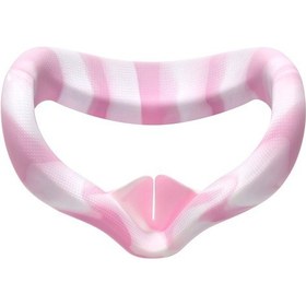 Resim Oculus Quest 2 Beyaz Pembe İçin Vr Silikon Göz Kapağı Ter Önleyici Ve Dekontaminasyon Renkli Vr Gözlükleri 