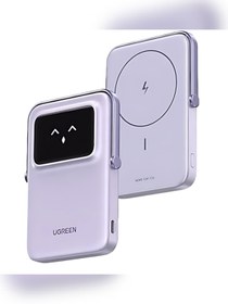 Resim Ugreen Uno Magsafe Wireless 5.000 Mah 20w Hızlı Şarj Powerbank, Mor - 35606 