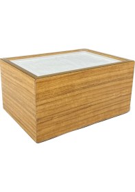 Resim Mimoza Ahşap Masaüstü Yatay Peçetelik Dispenser Afrika Ceviz 6 ADET 