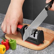 Resim 4'ü 1 arada ProSharp Yüksek Karbonlu Paslanmaz Çelik Mutfak Bıçağı ve Makas Bileyici - Hassas Seramik ve Tungsten Çelik İçi, İnce Taşlama, Bıçak Keskin Kenarları için Parlatma - Ev ve Restoranlar için Taşınabilir, Kullanımı Kolay Bir Araç 