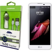 Resim Case Man LG X Screen Araç Şarj Cihazı Adaptör + Data Kablosu Hızlı Şarj Özellikli 