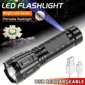 Resim 1 adet MACROCOSM USB Şarj Edilebilir LED El Feneri, 650 Lümen Süper Parlak Fener 3 Modda (Yüksek/Düşük/Strobe), Kompakt ve Taşınabilir El Feneri, USB-C Hızlı Şarj, Uzun Ömürlü Lityum Pil, Kamp, Yürüyüş, Acil Durumlar, İş, Koşu için İdeal, Profesyoneller ve Açık Hava Tutkunları için İdeal, Yürüyüş Ekipmanı, Şık Tasarım, Sağlam Yapı, Çok Modlu Işık, Acil Durum Hazırlığı 