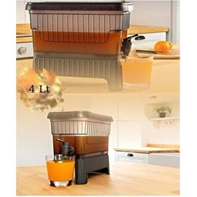 Resim Musluklu ve Ayaklı Buzdolabı Sebili 4lt Su Sebili Limonata Portakal Suyu Ayaklı Damacana Sebil 