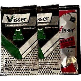 Resim Toz Kumaş Boyası Mavi 12 Gr - 4 Adet Mavi 