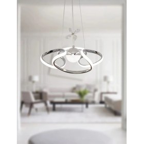 Resim Teknotrust Antre,hol,yatak Odası,çocuk Odası Dron Krom Tek Toplu 3 Renk Modern Sarkıt LED Avize 