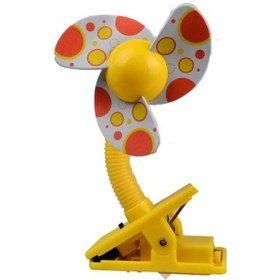 Resim Bebek Beşik Arabası Hayranı Mini Taşınabilir Klip Usbcharging Yurt Ofisi Küçük Elektrikli Fan Mavi 5852 Sarı 