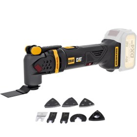 Resim Cat DX41B 18Volt Kömürsüz Profesyonel Çok Amaçlı Devir Ayarlı Raspalama+14 Adet Aksesuar (Akü Dahil 