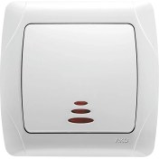 Resim Mena Rise Carmen Beyaz Işıklı Anahtar Çabuk Bağlantı 