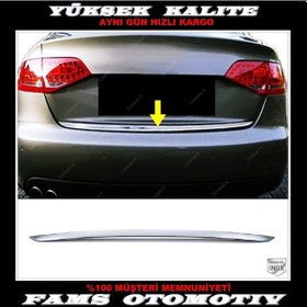 Resim Audi A4 Krom Bagaj Alt Çıtası 2007-2015 Arası P. Çelik 