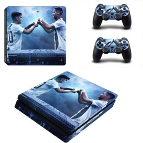 Resim Cristiano Ronaldo-Dybala Playstation 4 Slim Kasa Sticker Kaplama 