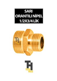 Resim Sarı Orantılı Nipel 1/2x3/4 
