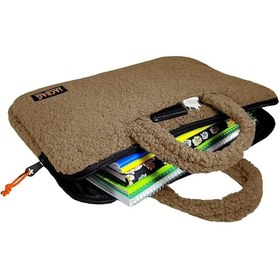 Resim Jacbag Teddy Peluş Bej/turuncu Kız Çocuk Notebook Laptop Ve Evrak Çantası Çok Renkli 