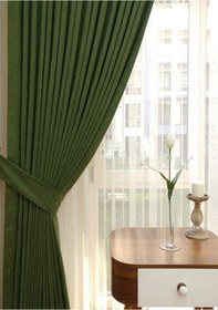 Resim Evdepo Home Çimen Yeşili Fon Perde Tek Kanat Çimen Yeşili 