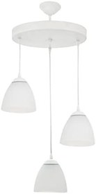 Resim Mylights Modern Spor Üçlü Avize Opal Camlı 30 Cm En 