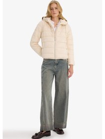 Resim Defacto Su Geçirmez Regular Fit Kapüşonlu Suni Kürk Astarlı Mont F2145ax25wnbg414 Bej-bg414 