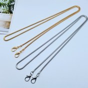 Resim 1 adet 110cm Yılan Kemik Zinciri DIY El Yapımı Çanta Metal Zincir Cep Telefonu Çantası Tek Omuz Çantası Crossbody Çanta Zincir Aksesuarları, DIY Cüzdan Yapımı 