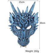 Resim Unisex Cadılar Bayramı 3d Ejderha Maskesi Karnaval Cosplay Maskeli Balo Kostümü Diğer 