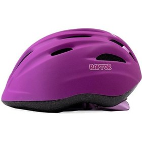 Resim Raptor Çocuk Bisiklet Kaskı Hb63 Mtb Bisiklet Kaskı Mor Flamingo Bisiklet Scooter Kaskı M Beden Mor 
