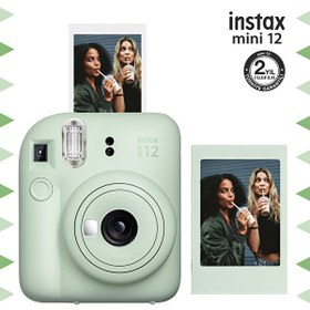 Resim Fujifilm Instax Mini 12 Yeşil Fotoğraf Makinesi ve Fotoğraf Çerçeve Seti 
