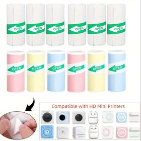 Resim Termal Fotoğraf Kağıdı, Yapışkan Baskı Kağıdı, Mini Mobil Fotoğraf Yazıcısı İçin Dolum Baskı Kağıdı 