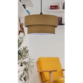 Resim Kumaş Başlık 2 Katlı Pasta Avize Yatak Odası Çocuk Odası 